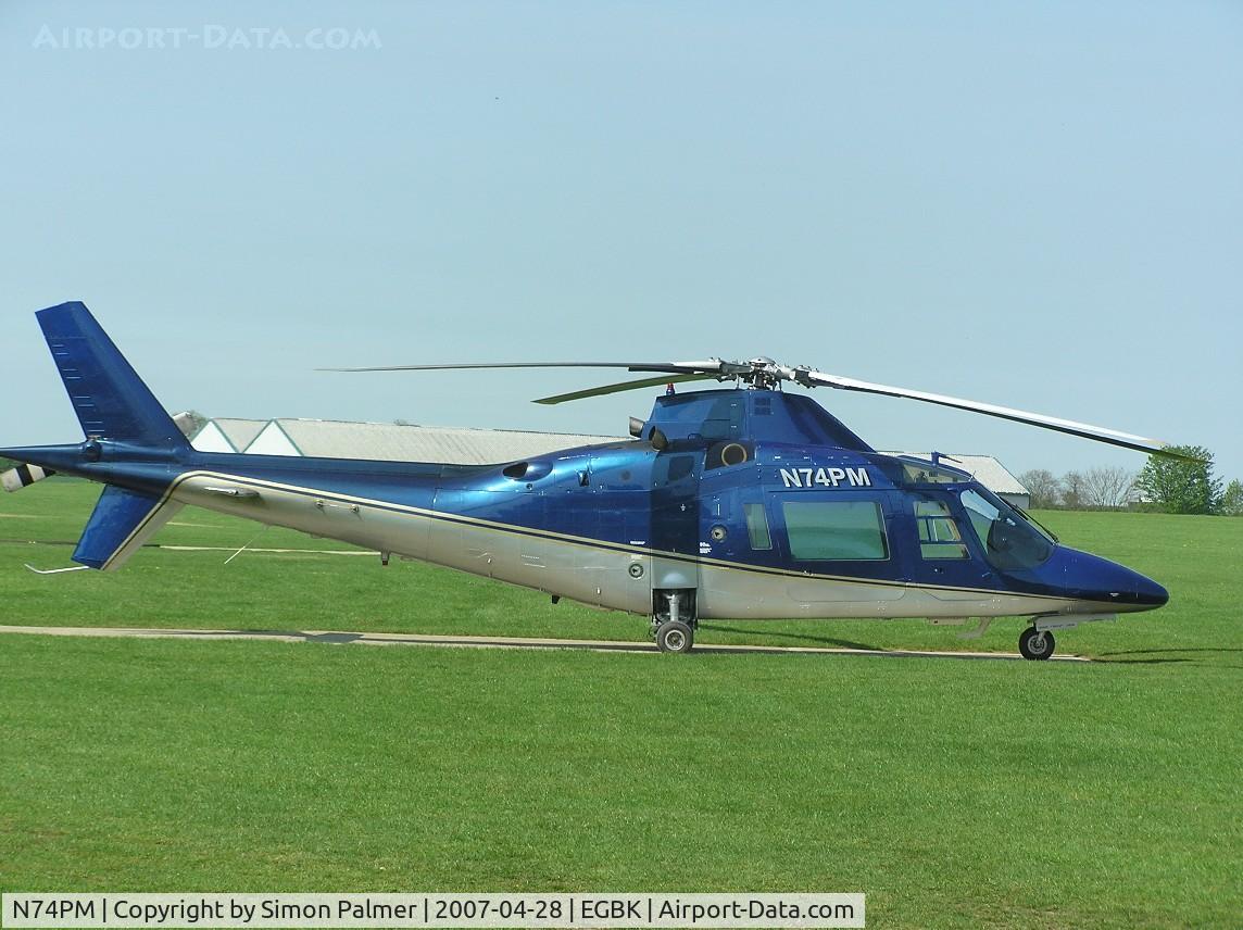 N74PM, 1992 Agusta A-109C C/N 7636, Agusta A109 visiting Sywell