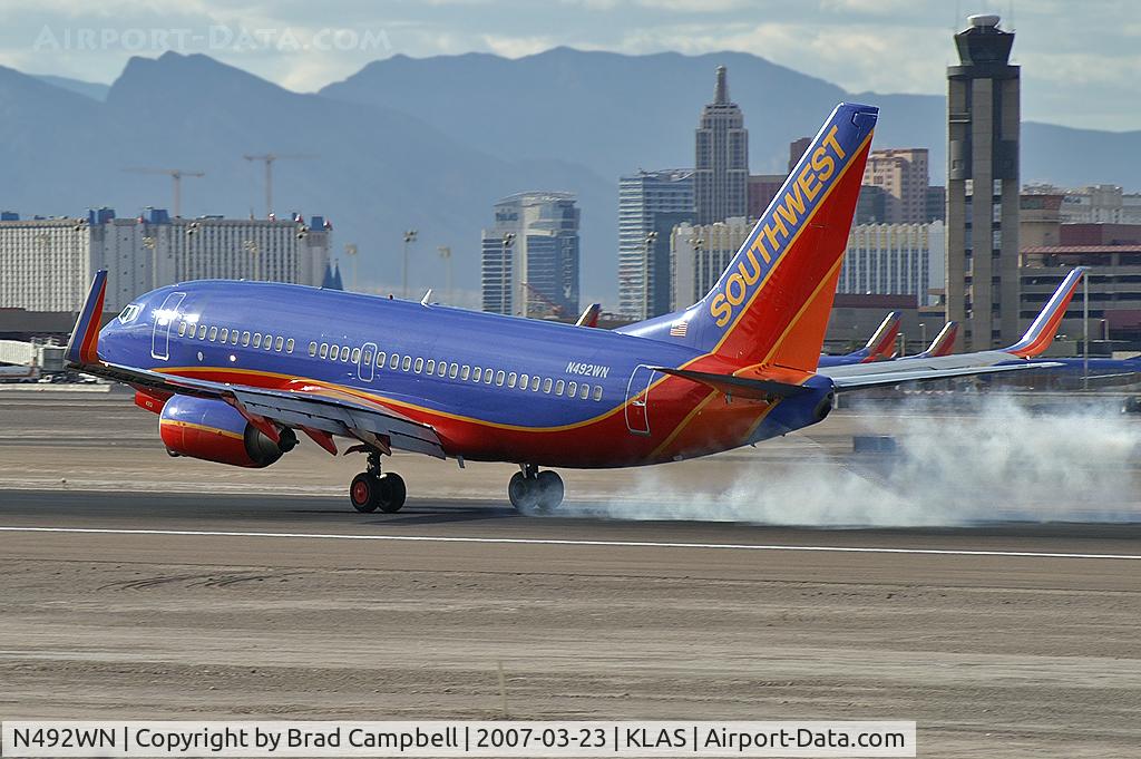 N492WN, 2004 Boeing 737-7H4 C/N 33866, Southwest Airlines / 2004 Boeing 737-7H4