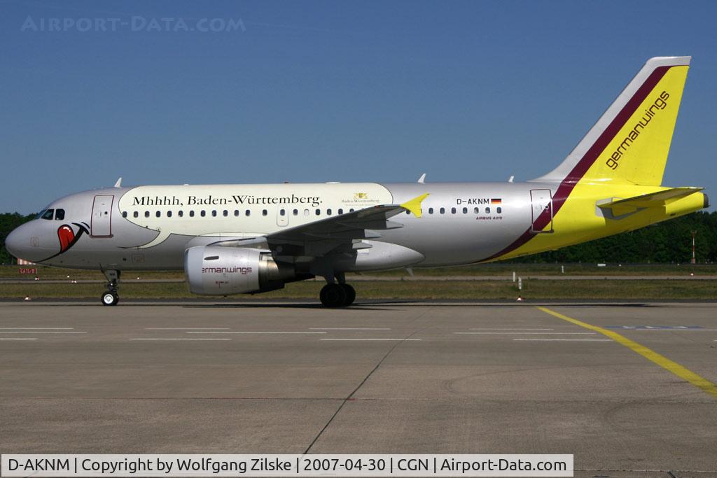 D-AKNM, 1999 Airbus A319-112 C/N 1089, visitor