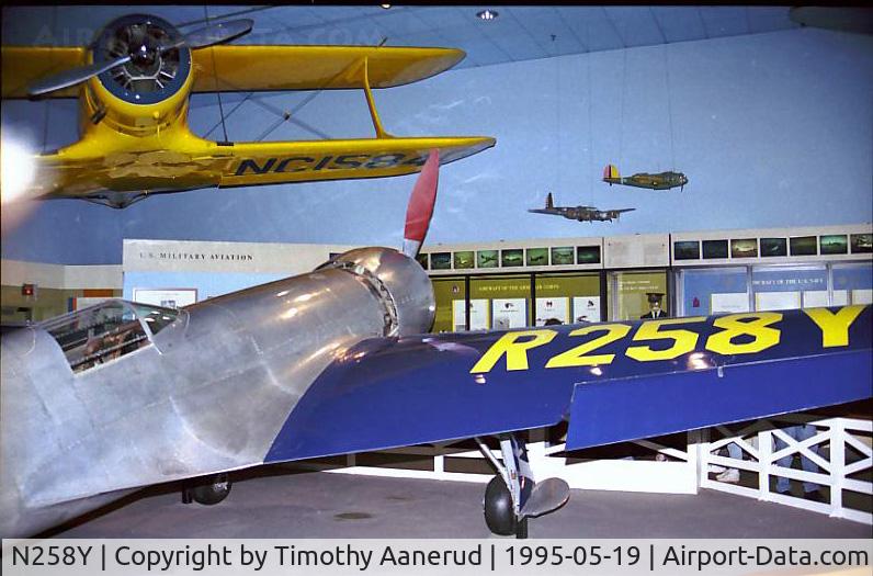 N258Y, 1935 Hughes H-1 C/N 1, National Air and Space Museum, 1935 original Hughes H 1-B RACER