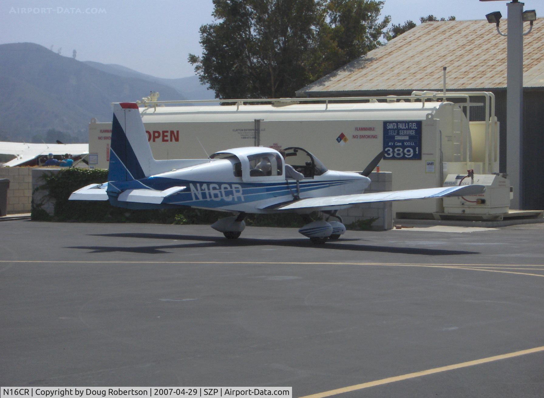 N16CR, 1974 Grumman American AA-5 Traveler C/N AA5-0679, 1974 Grumman American AA-5 TRAVELER, Lycoming O-320 150 Hp, refueling