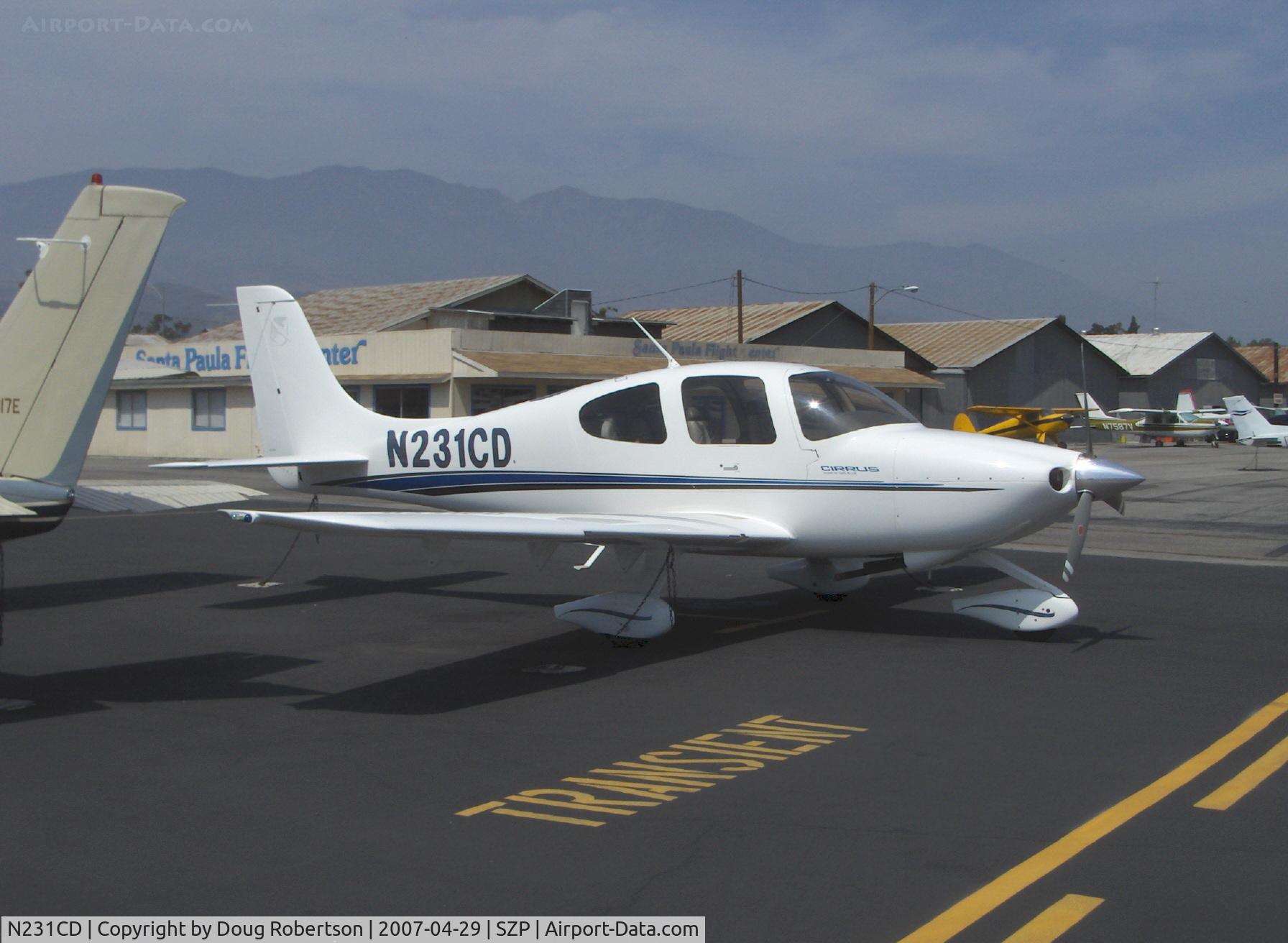 N231CD, 2001 Cirrus SR20 C/N 1125, 2001 Cirrus SR20, Continental IO-360-ES 200 Hp