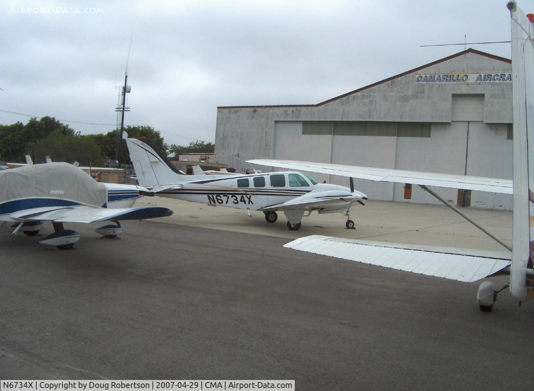 N6734X, 1980 Beech 58 Baron C/N TH-1116, 1980 Beech 58 BARON, two Continental IO-520-C 285 Hp each