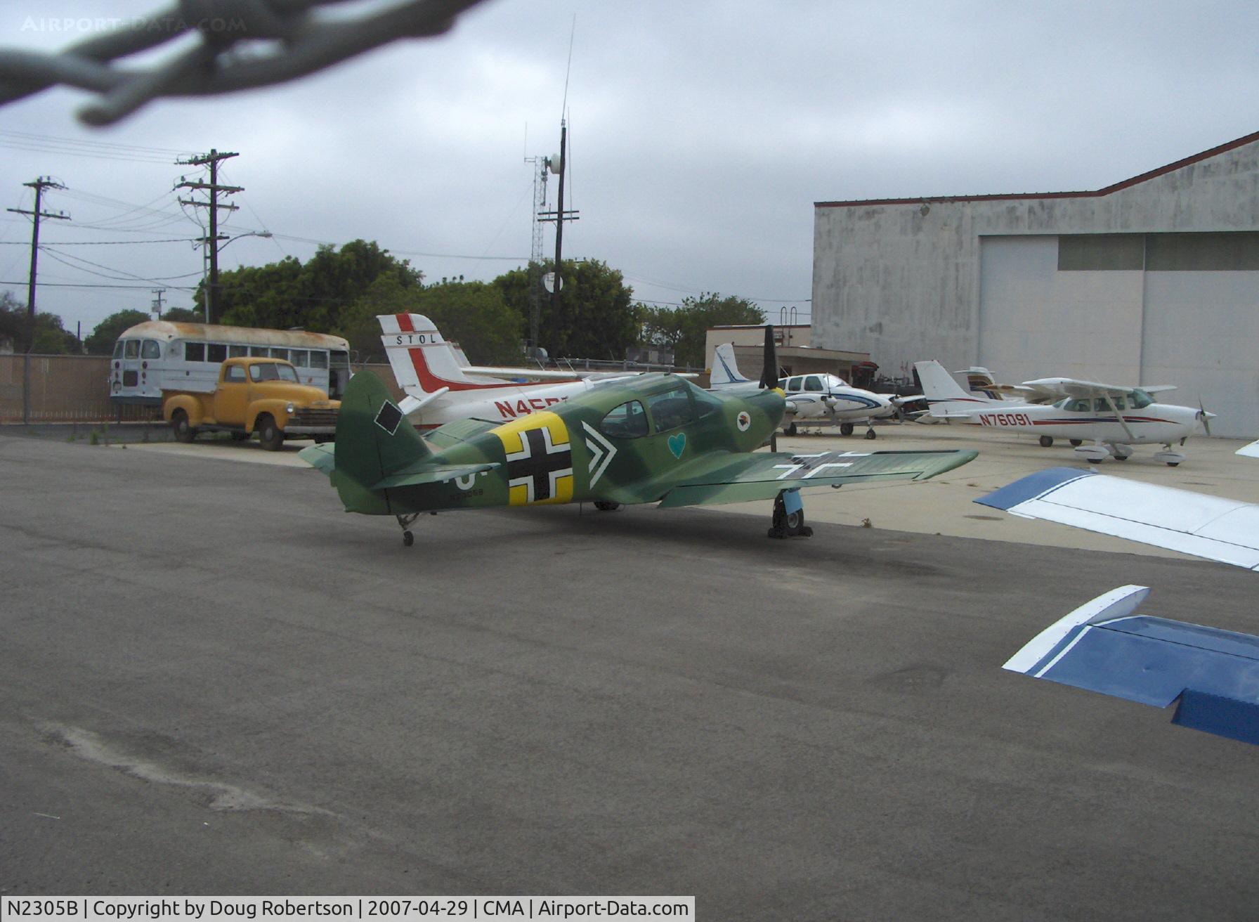 N2305B, 1948 Temco GC-1B Swift C/N 3605, 1948 TEMCO GC-1B SWIFT in WWII German camouflage livery, Continental C-125 125 Hp