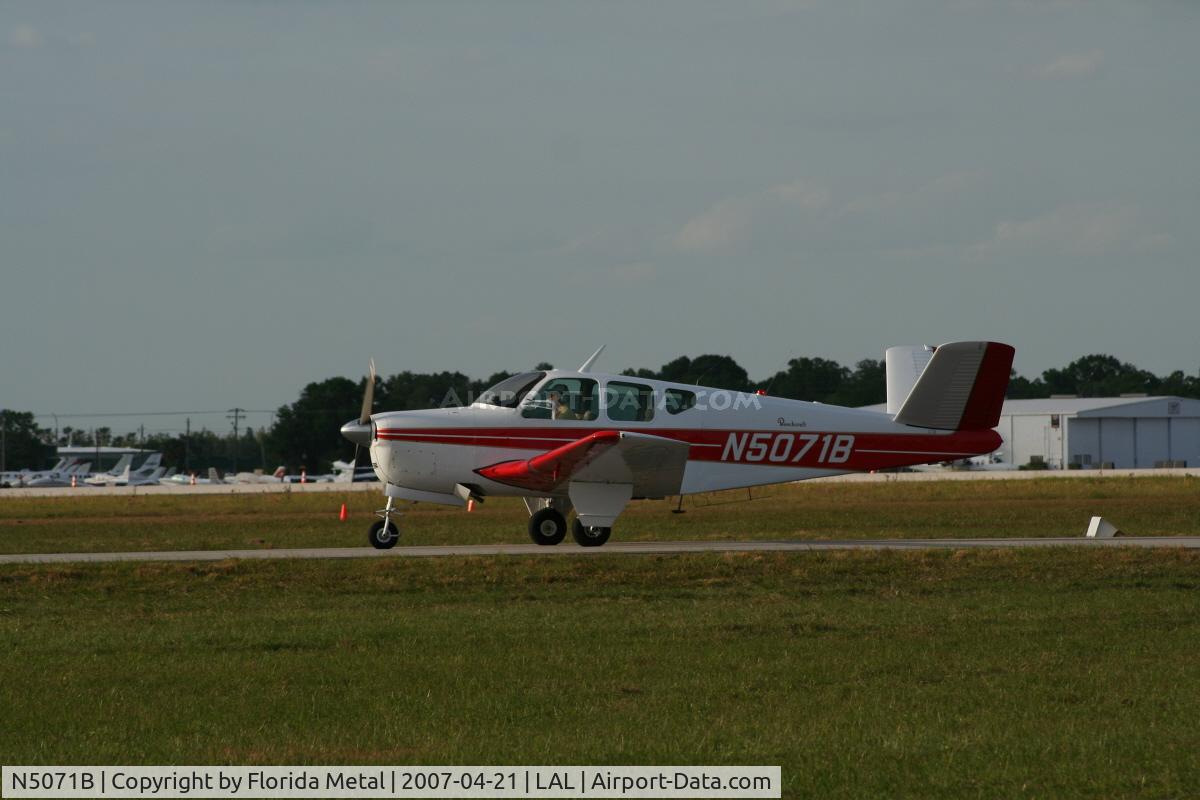 N5071B, 1955 Beech F35 Bonanza C/N D-4377, F35