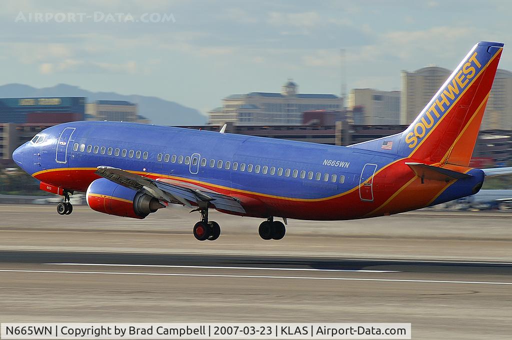N665WN, 1986 Boeing 737-3Y0 C/N 23497, Southwest Airlines / 1986 Boeing 737-3Y0