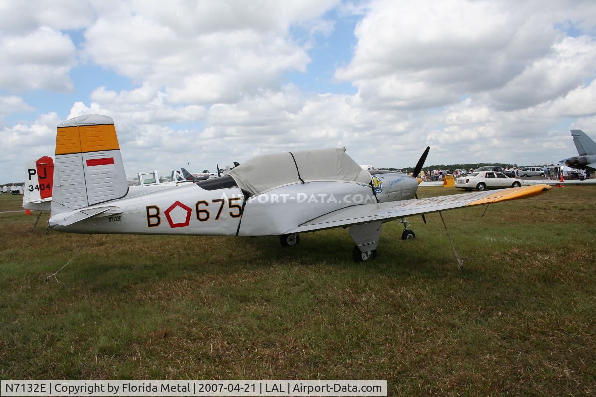 N7132E, 1955 Beech T-34A Mentor Mentor C/N G-761, T-34