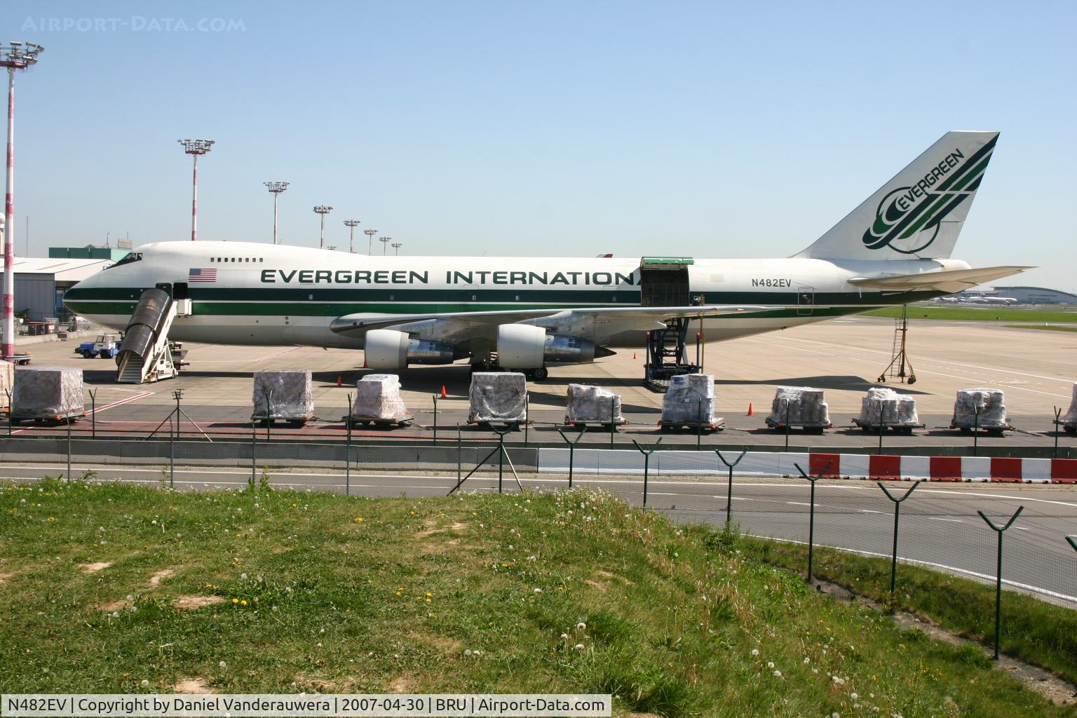 N482EV, 1973 Boeing 747-212B C/N 20713, Brucargo apron