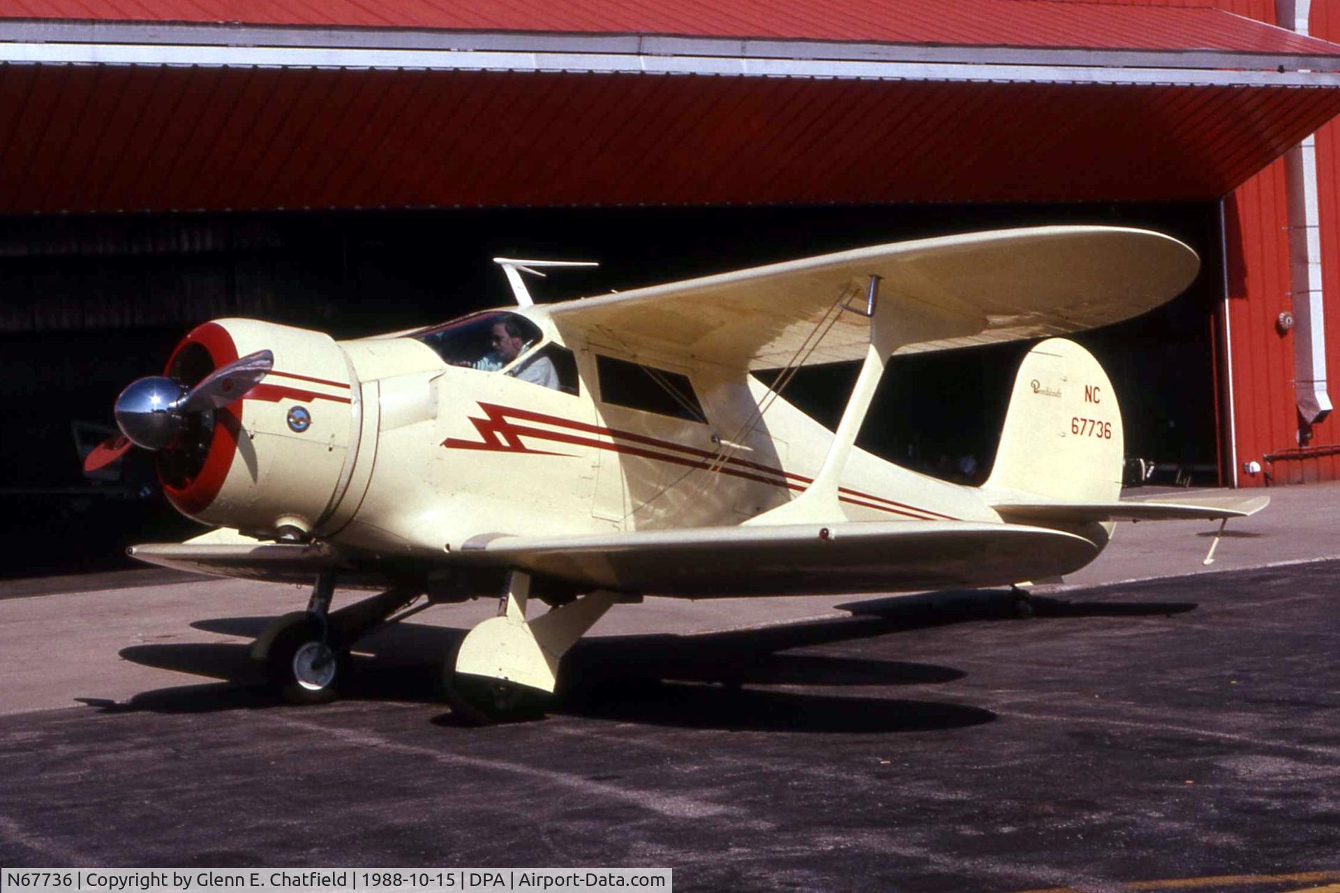 N67736, 1943 Beech D17S Staggerwing C/N 4848, ex-Navy GB-2 Bu.No. 33049