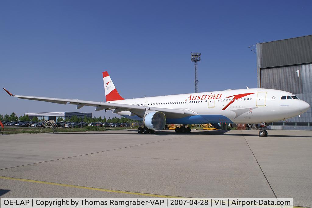 OE-LAP, 2000 Airbus A330-223 C/N 317, Austrian Airlines Airbus A330-200