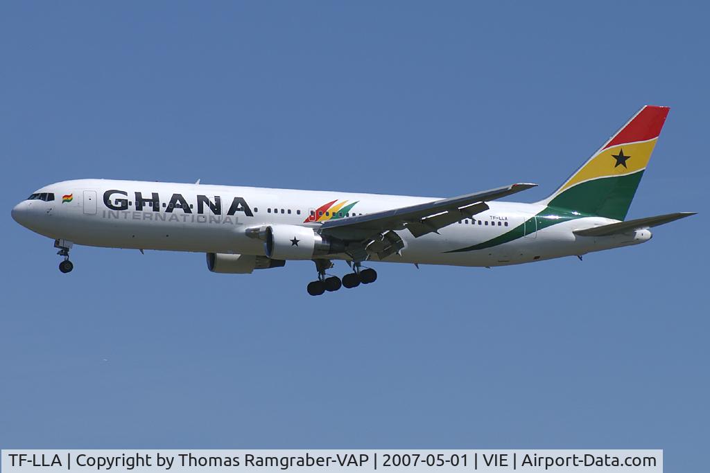 TF-LLA, 1989 Boeing 767-366/ER C/N 24541, Ghana International Airways Boeing 767-300
