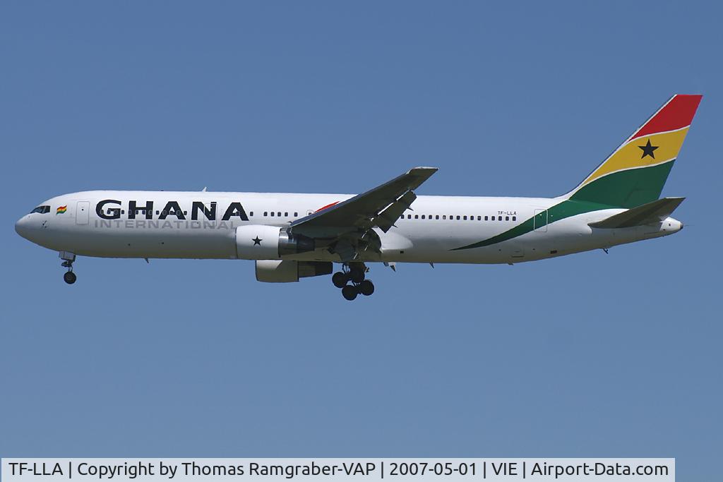 TF-LLA, 1989 Boeing 767-366/ER C/N 24541, Ghana International Airways Boeing 767-300