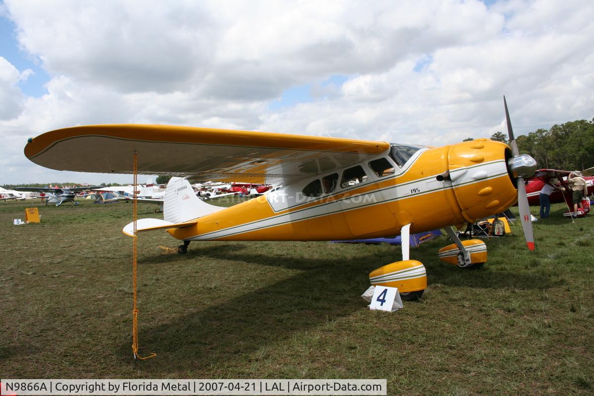 N9866A, 1950 Cessna 190 C/N 7568, Cessna 190