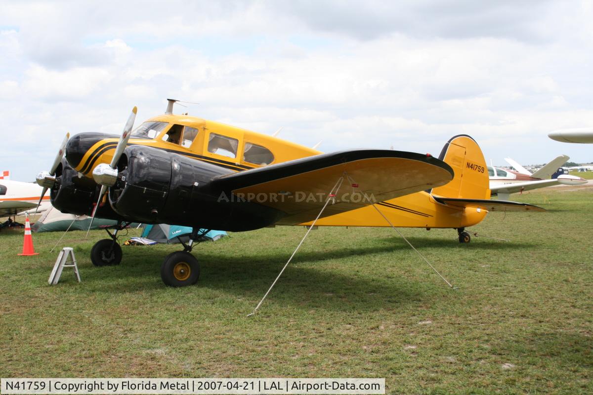 N41759, 1944 Cessna UC-78 (T-50) Bobcat C/N 5807, Cessna Bobcat