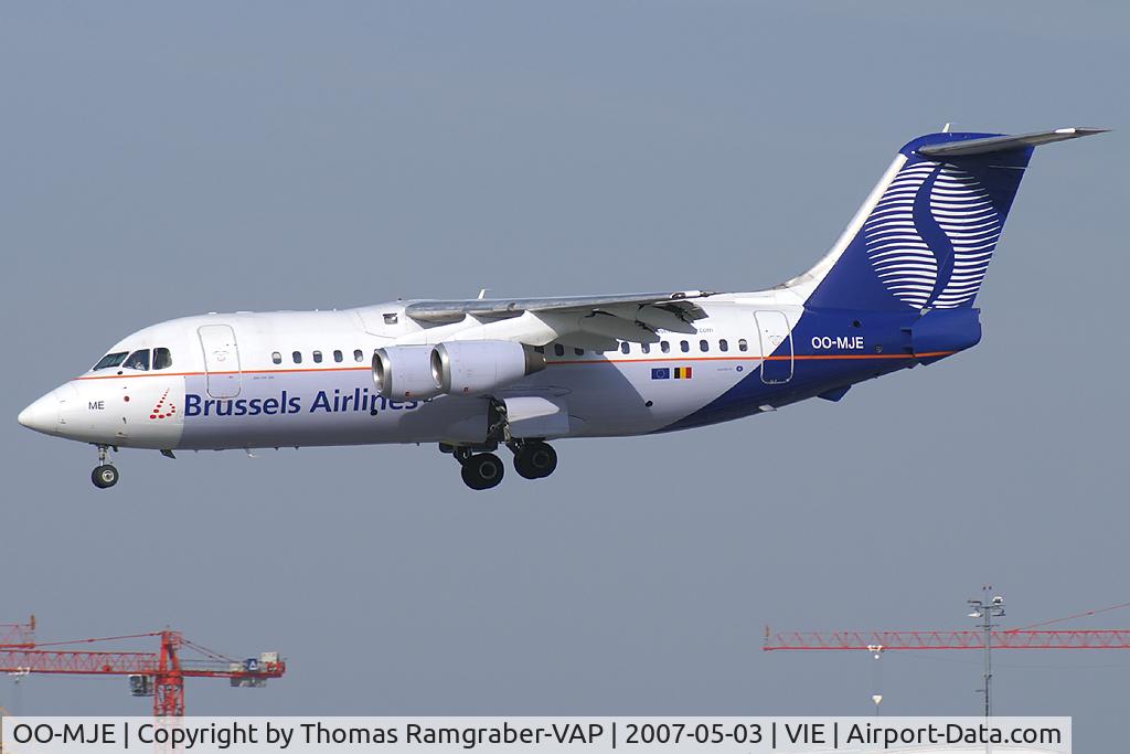OO-MJE, 1991 British Aerospace BAe.146-200 C/N E2192, Brussels Airlines BAe 146