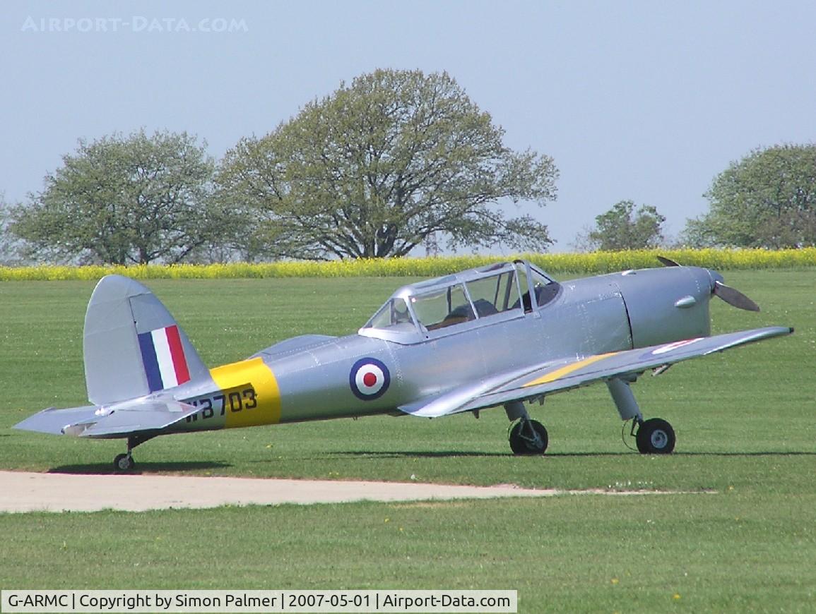 G-ARMC, 1950 De Havilland DHC-1 Chipmunk 22A C/N C1/0151, Chipmunk painted as WB703 visiting Sywell