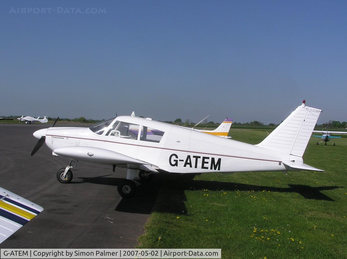 G-ATEM, 1964 Piper PA-28-180 Cherokee C/N 28-2329, Cherokee 180C on the line at Turweston