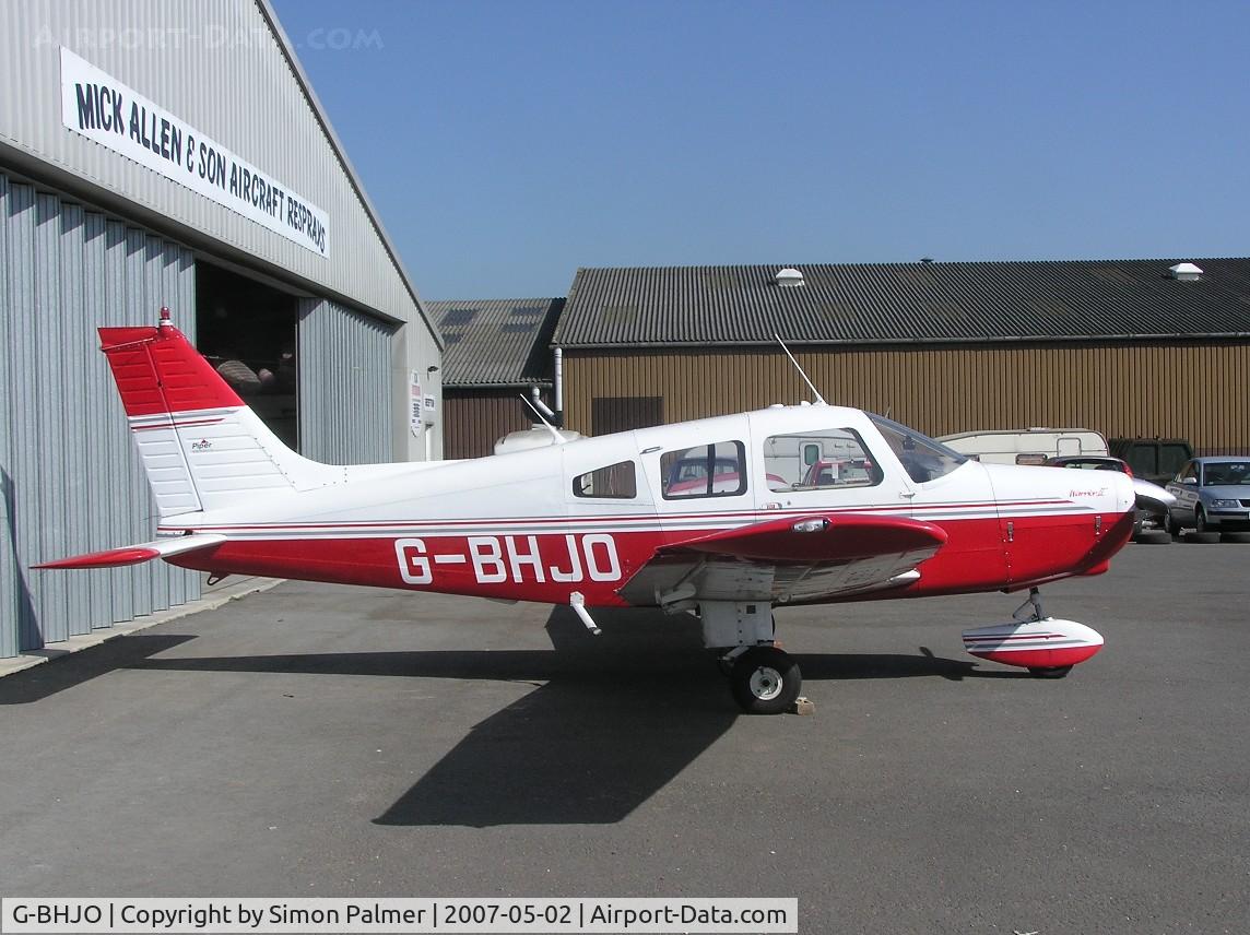 G-BHJO, 1977 Piper PA-28-161 Cherokee Warrior II C/N 28-7816213, PA-28 Warrior fresh out of the paint shop