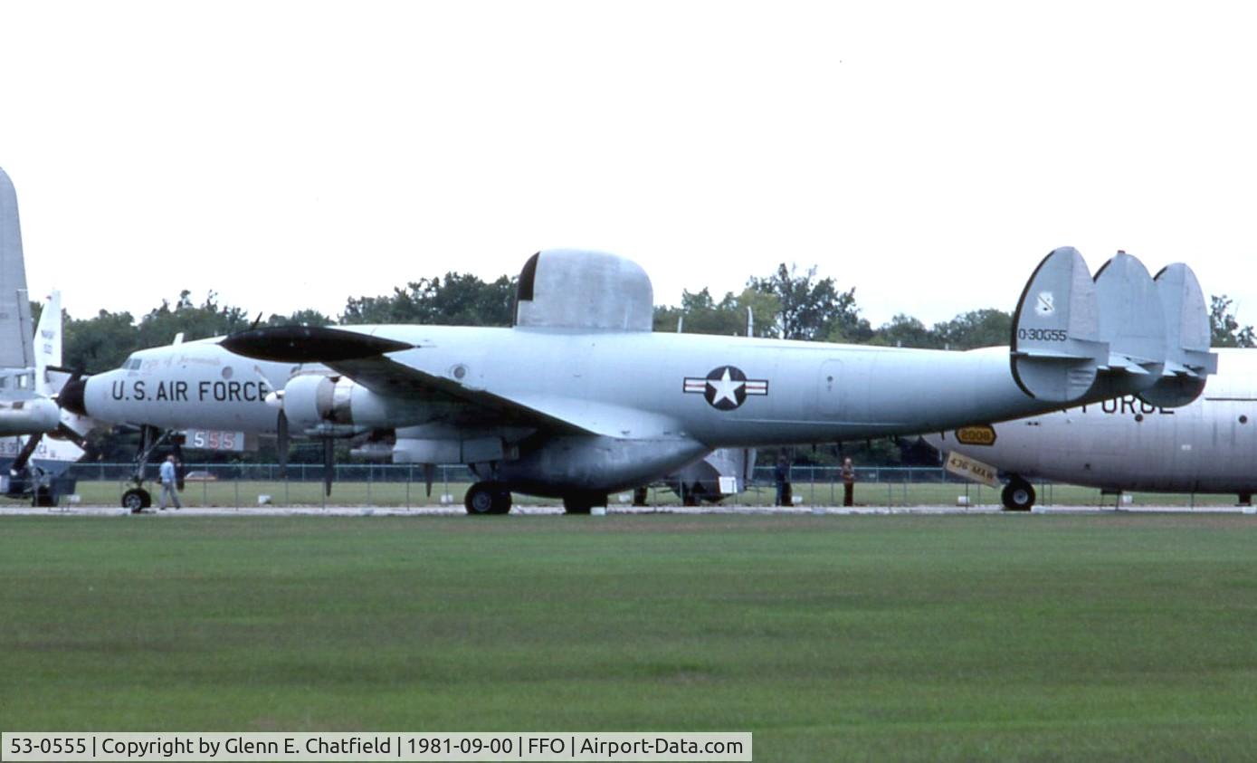 53-0555, 1953 Lockheed EC-121H Warning Star C/N 1049A-4370, EC-121D at the National Museum of the U.S. Air Force