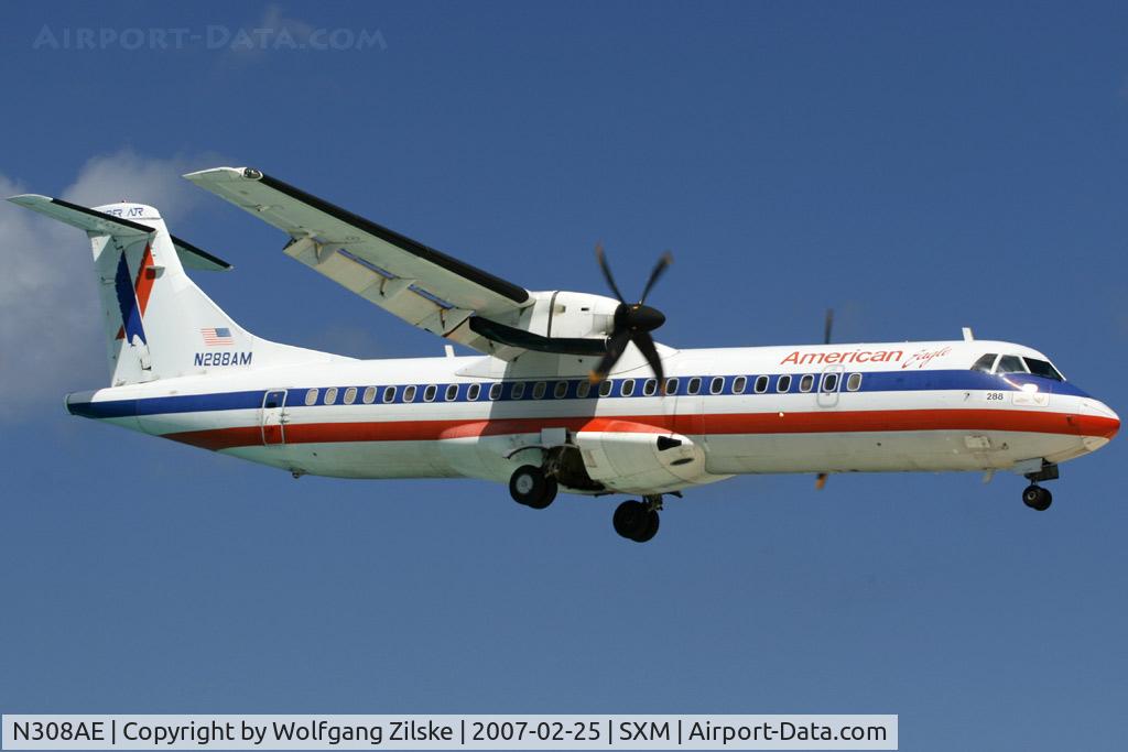 N308AE, 1992 ATR 72-212 C/N 309, visitor
