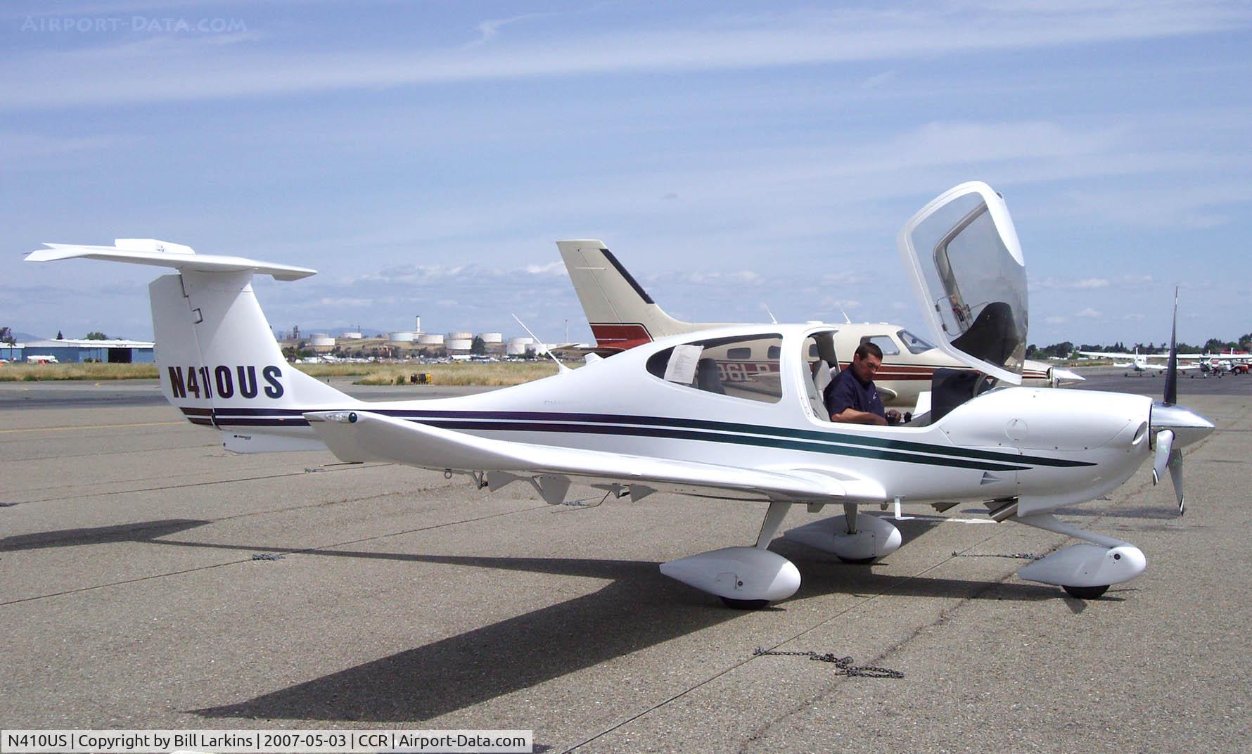N410US, 2006 Diamond DA-40 Diamond Star C/N 40.710, New aircraft visiting.