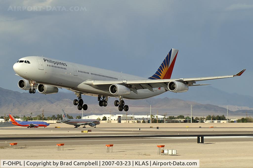 F-OHPL, Airbus A340-313 C/N 187, Philippine Airlines / Airbus Industrie A340-313