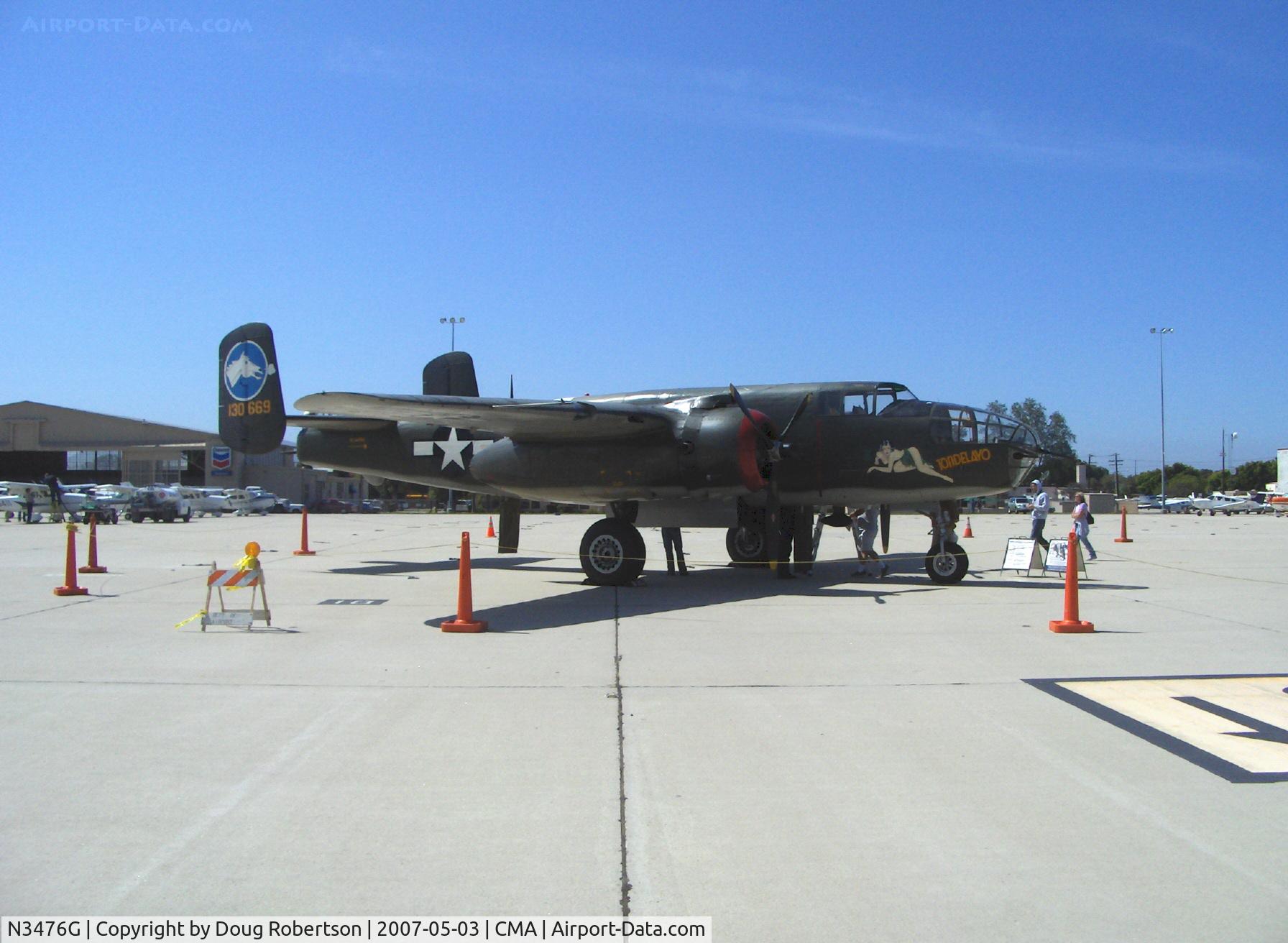 N3476G, 1944 North American B-25J Mitchell C/N 108-33257, 1944 North American B-25N MITCHELL 'Tondelayo' as NL3476G, two Wright Cyclone R-2600s 1,700 Hp each, Limited class