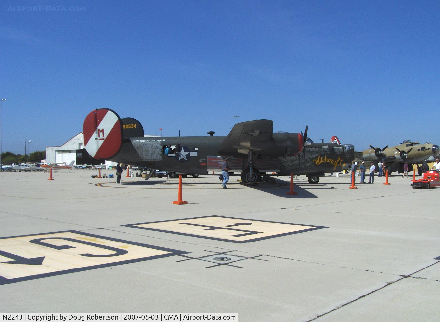 N224J, 1944 Consolidated B-24J-85-CF Liberator C/N 1347 (44-44052), 1944 Consolidated B-24J LIBERATOR 'Witchcraft', four turbocharged Pratt & Whitney R-1830-65 Twin Wasp 1,200 Hp each, Experimental/Exhibition class