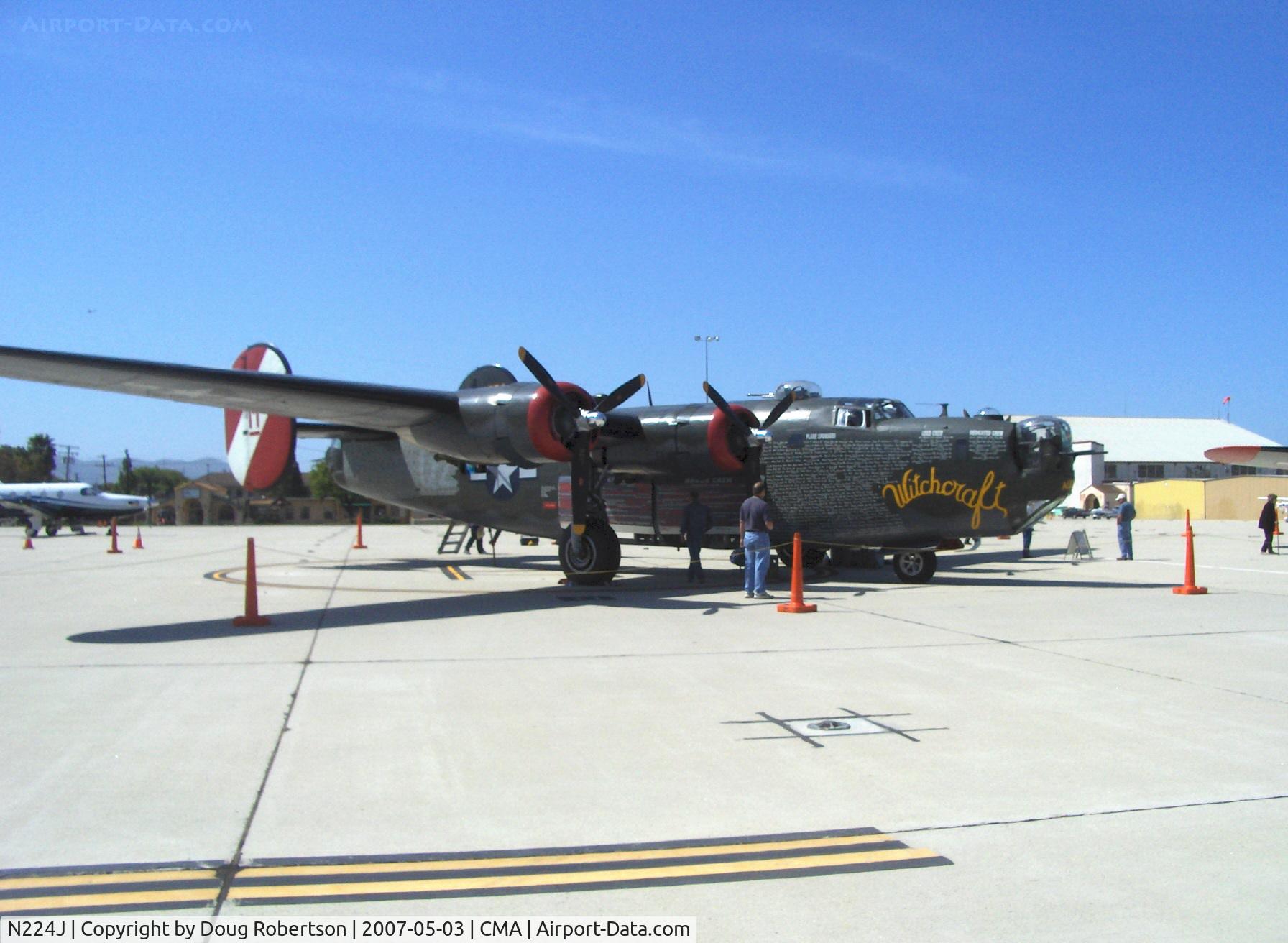 N224J, 1944 Consolidated B-24J-85-CF Liberator C/N 1347 (44-44052), 1944 Consolidated B-24J LIBERATOR 'Witchcraft', four turbocharged Pratt & Whitney R-1830-65 Twin Wasp 1,200 Hp each, Experimental/Exhibition class