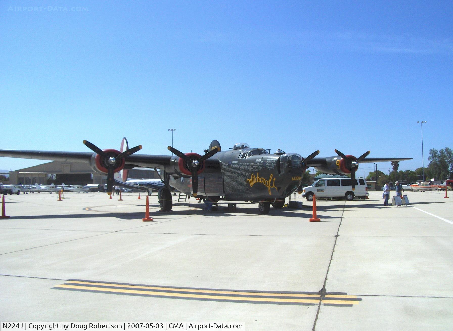 N224J, 1944 Consolidated B-24J-85-CF Liberator C/N 1347 (44-44052), 1944 Consolidated B-24J LIBERATOR 'Witchcraft', four turbocharged Pratt & Whitney R-1830-65 Twin Wasp 1,200 Hp each, Experimental/Exhibition class