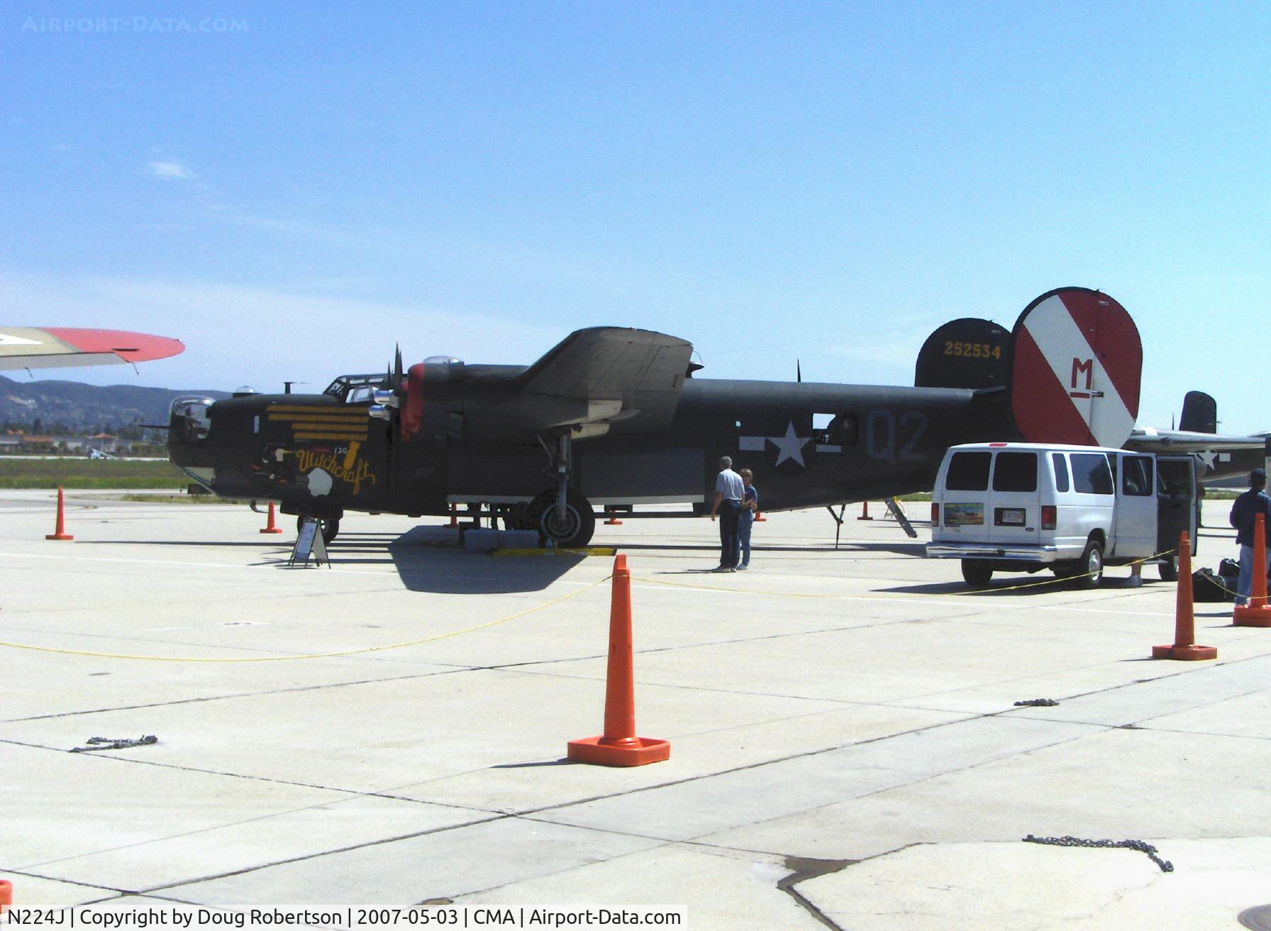 N224J, 1944 Consolidated B-24J-85-CF Liberator C/N 1347 (44-44052), 1944 Consolidated B-24J LIBERATOR 'Witchcraft', four turbocharged Pratt & Whitney R-1830-65 Twin Wasp 1,200 Hp each, Experimental/Exhibition class