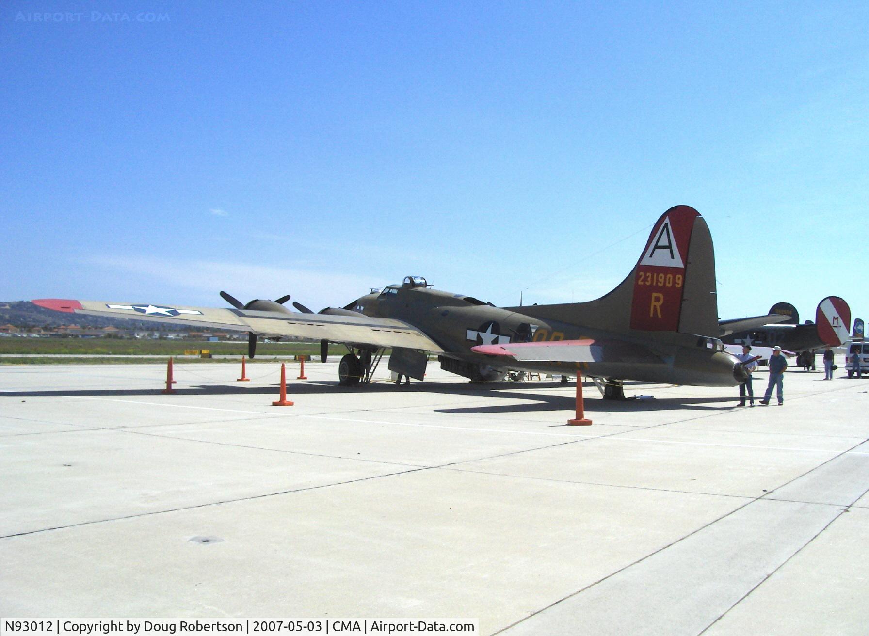 N93012, 1944 Boeing B-17G-30-BO Flying Fortress C/N 32264, 1944 Boeing B-17G FLYING FORTRESS 'Nine O Nine', four Turbocharged Wright Cyclone R-1820-97 1,200 Hp each, Limited/Experimental class