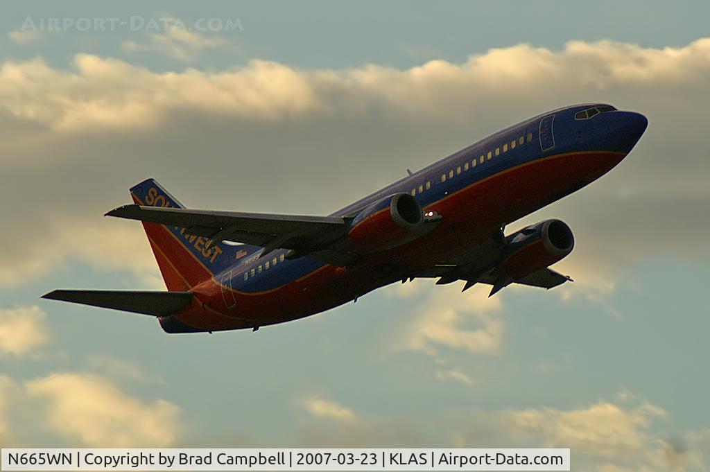 N665WN, 1986 Boeing 737-3Y0 C/N 23497, Southwest Airlines / 1986 Boeing 737-3Y0