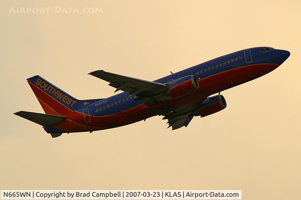 N665WN, 1986 Boeing 737-3Y0 C/N 23497, Southwest Airlines / 1986 Boeing 737-3Y0