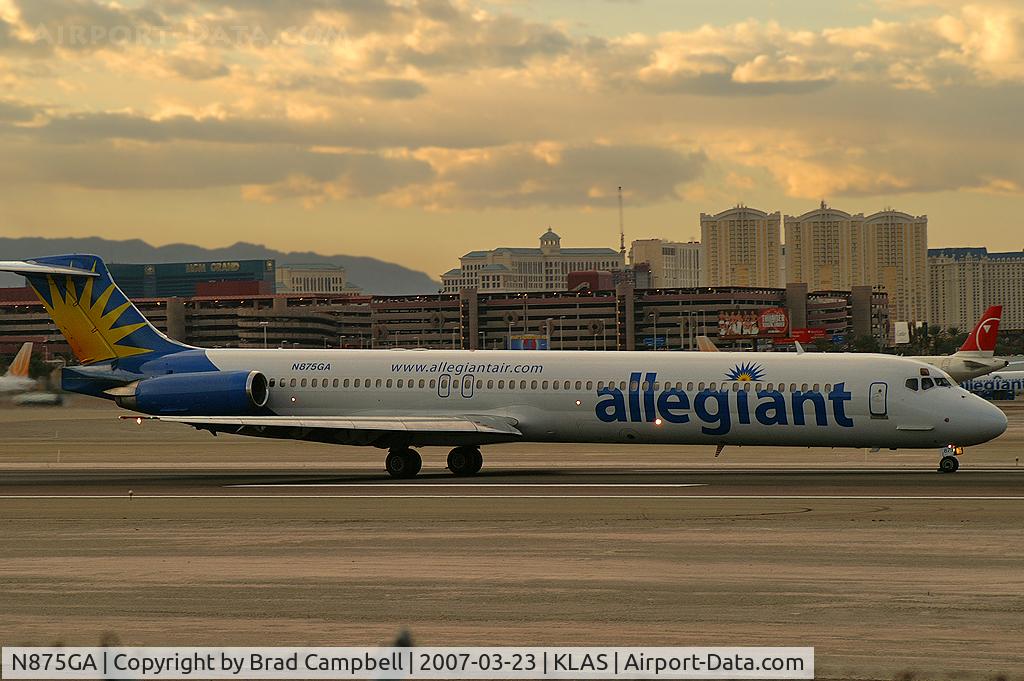 N875GA, 1995 McDonnell Douglas MD-83 (DC-9-83) C/N 53468, Allegiant Air / 1995 McDonnell Douglas DC-9-82 (MD-82)