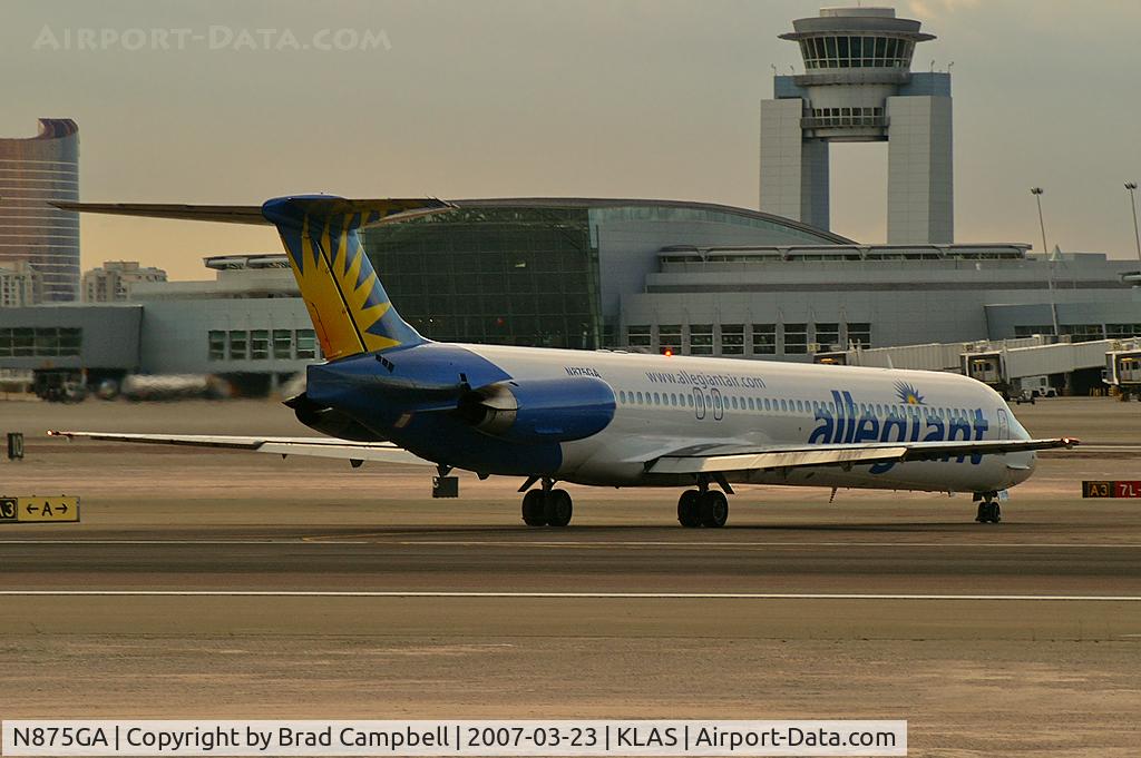 N875GA, 1995 McDonnell Douglas MD-83 (DC-9-83) C/N 53468, Allegiant Air / 1995 McDonnell Douglas DC-9-82 (MD-82)
