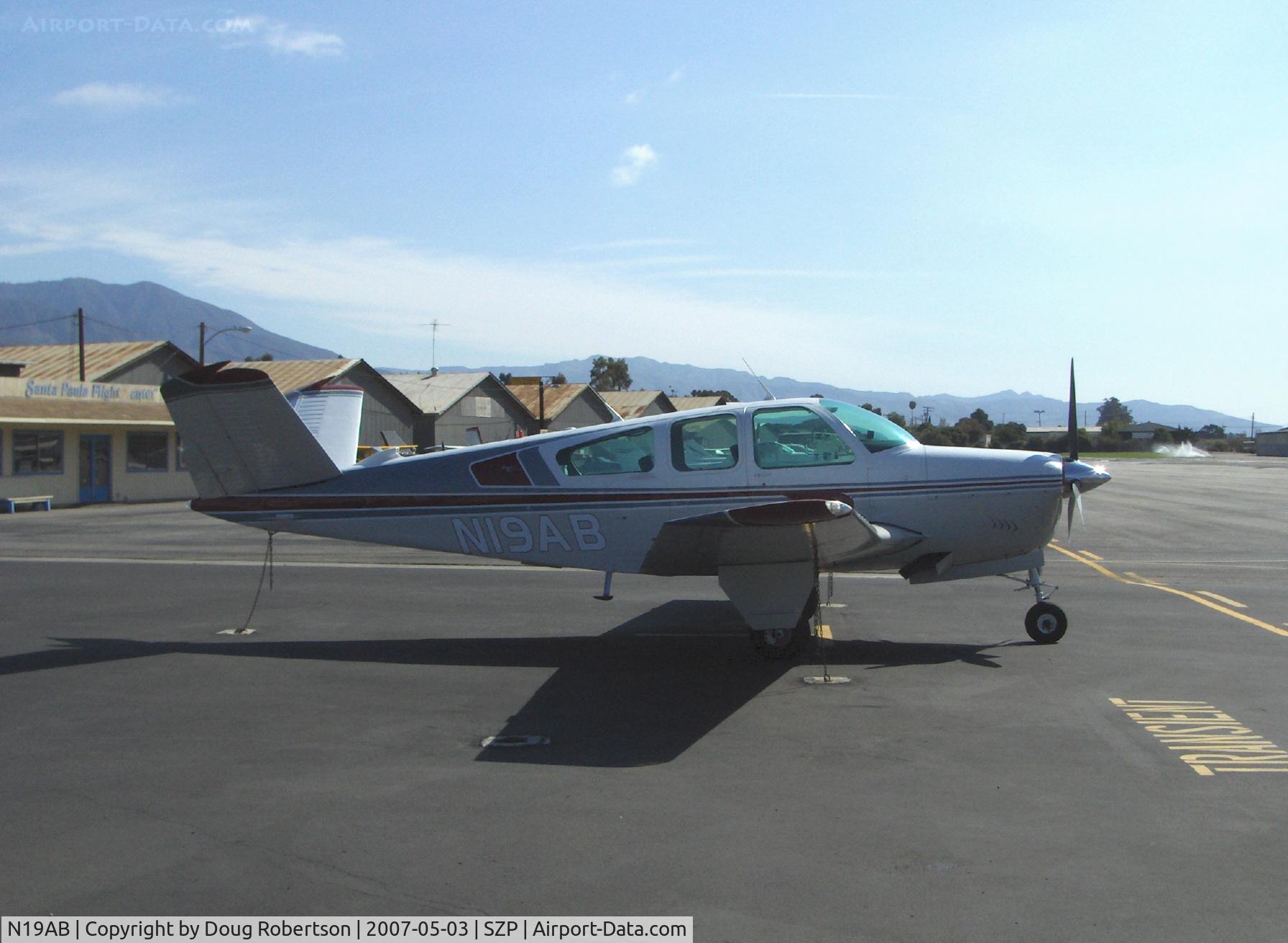 N19AB, 1964 Beech S35 Bonanza C/N D-7701, 1964 Beech S35 BONANZA, Continental IO-520-B 285 Hp