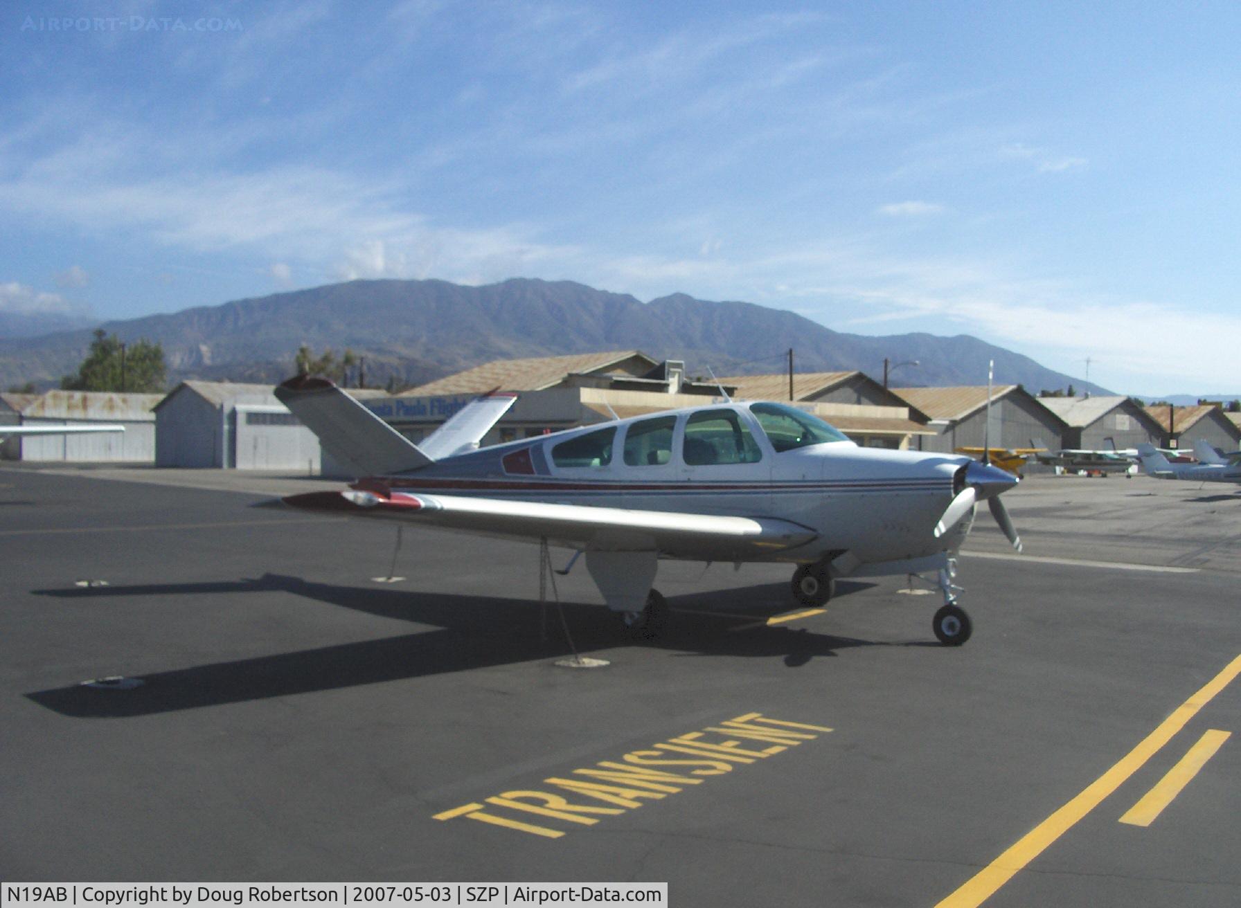 N19AB, 1964 Beech S35 Bonanza C/N D-7701, 1964 Beech S35 BONANZA, Continental IO-520-B 285 Hp