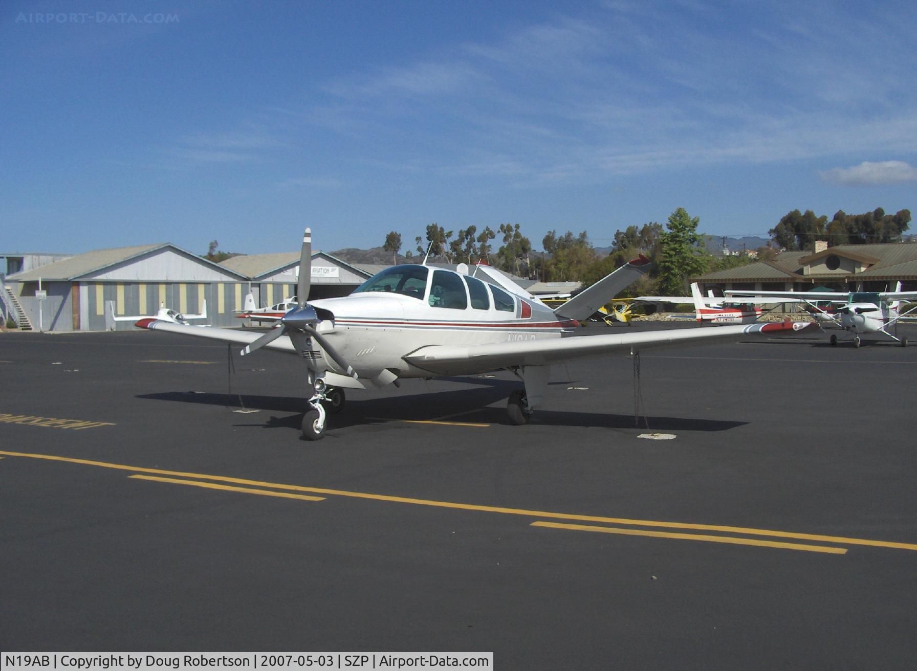 N19AB, 1964 Beech S35 Bonanza C/N D-7701, 1964 Beech S35 BONANZA, Continental IO-520-B 285 Hp. tri-blade prop