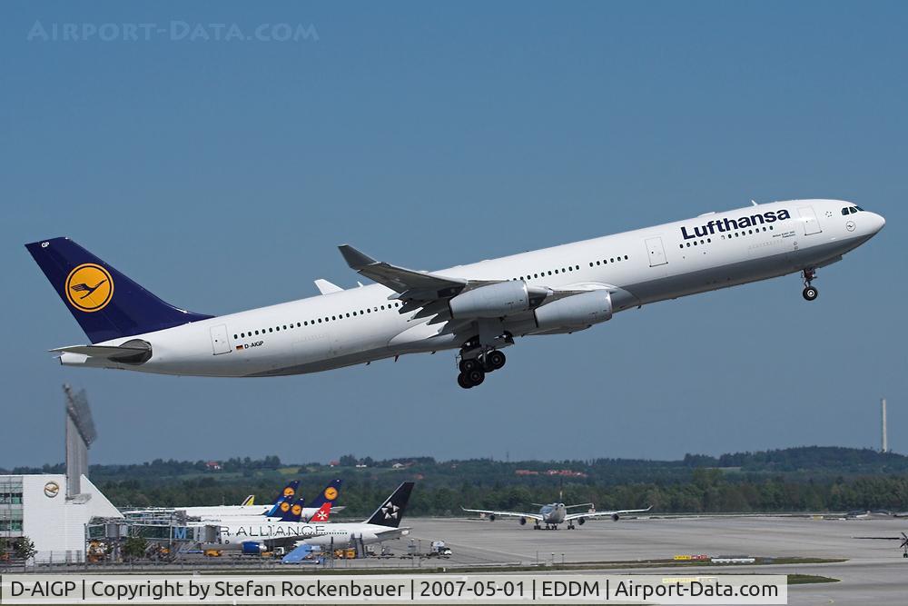 D-AIGP, 1998 Airbus A340-313X C/N 252, Airbus A340 of Lufthansa.
