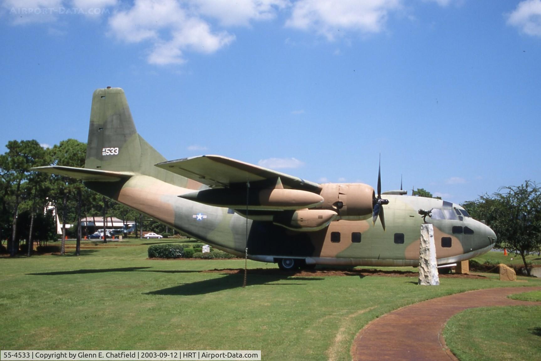 55-4533, 1955 Fairchild C-123K Provider C/N 20194, C-123K at the Air Commando Museum