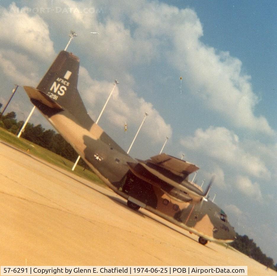 57-6291, 1957 Fairchild C-123K-22-FA Provider C/N 20301, C-123K at Green Ramp passing us troopers on the way out