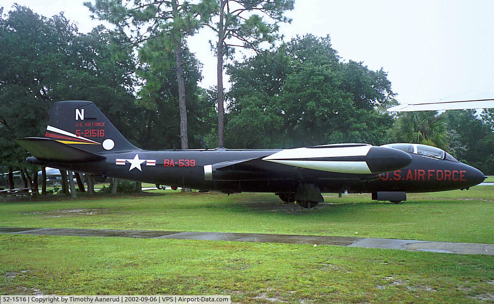 52-1516, 1952 Martin EB-57B Canberra C/N 099, USAF Armament Museum, Martin EB-57, 52-1516