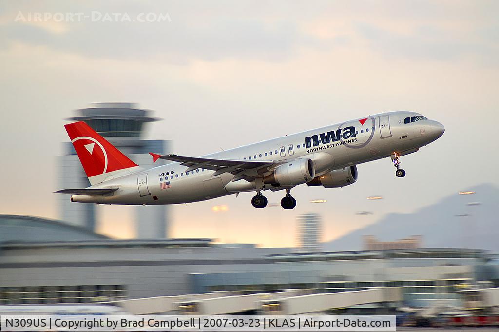 N309US, 1990 Airbus A320-211 C/N 118, Northwest Airlines / 1990 Airbus Industrie A320-211