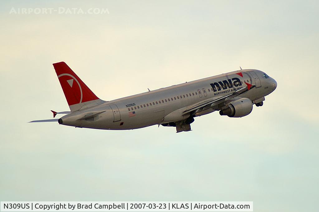 N309US, 1990 Airbus A320-211 C/N 118, Northwest Airlines / 1990 Airbus Industrie A320-211