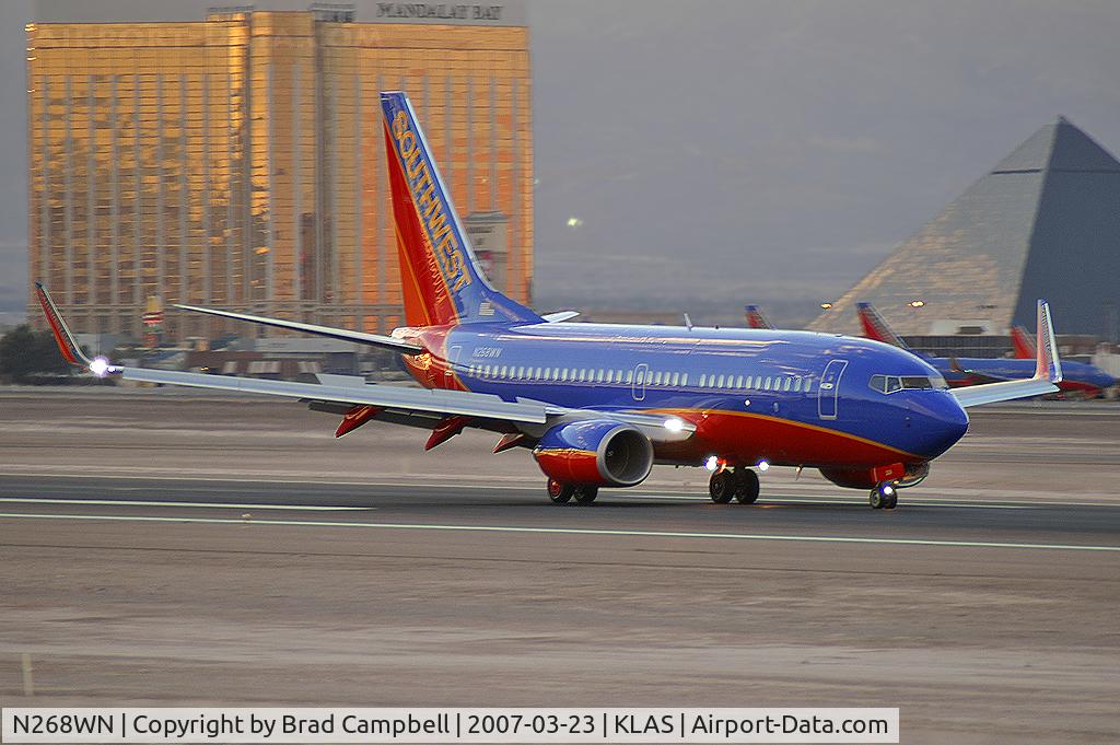 N268WN, 2007 Boeing 737-7H4 C/N 32524, Southwest Airlines / 2007 Boeing 737-7H4