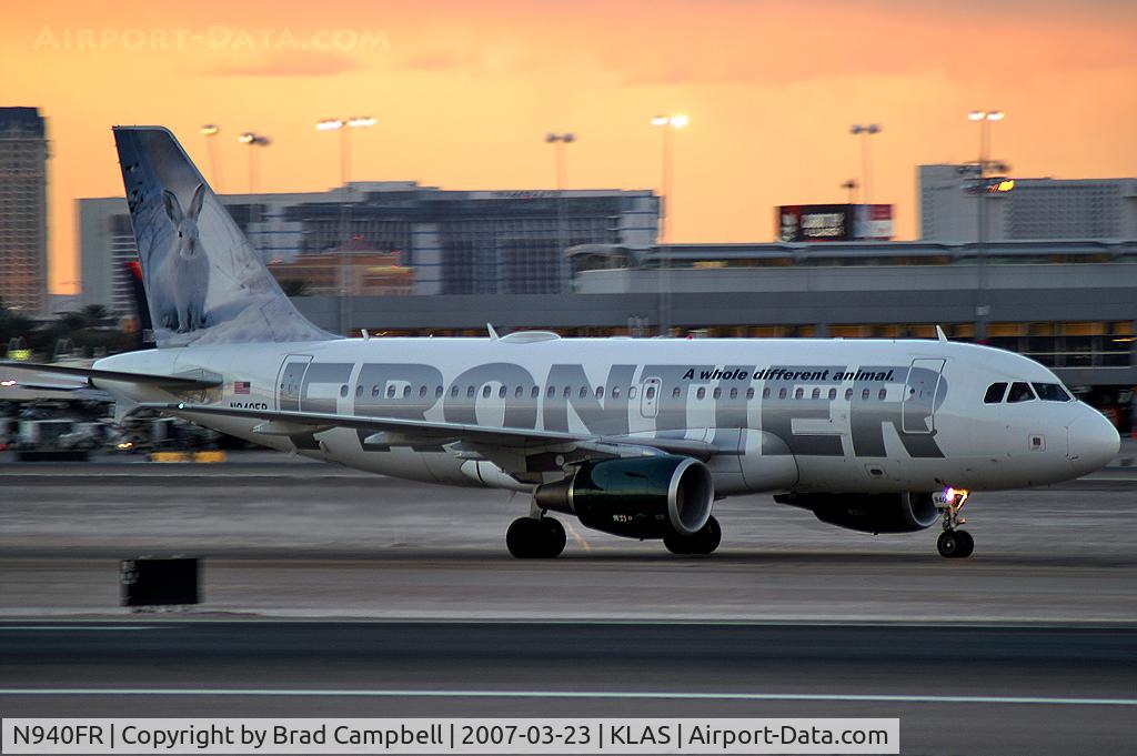N940FR, 2005 Airbus A319-111 C/N 2465, Frontier Airlines - 'Snowshoe Hare' / Airbus A319-111