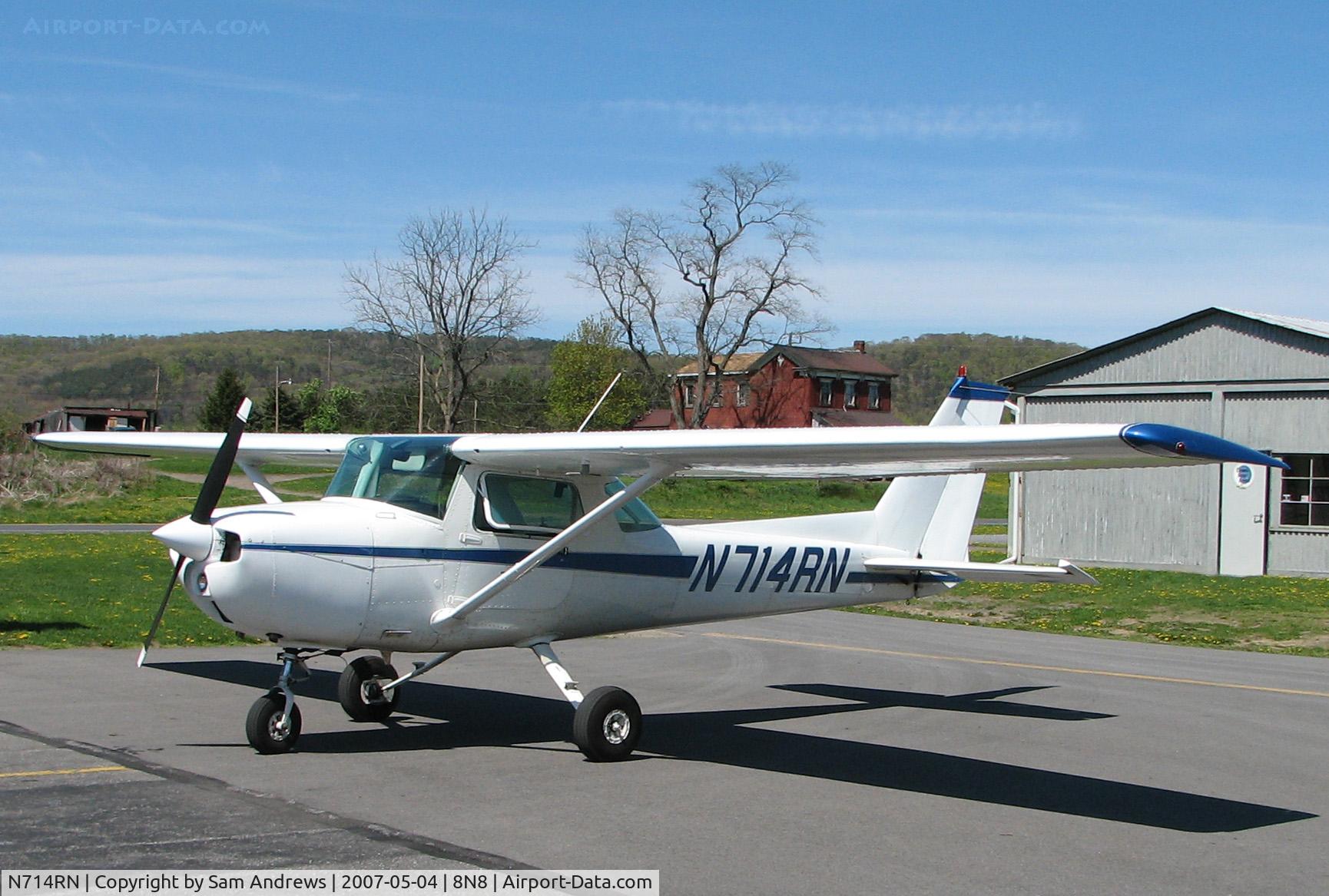N714RN, 1977 Cessna 150M C/N 15079376, sitting on the ramp just got back from a 