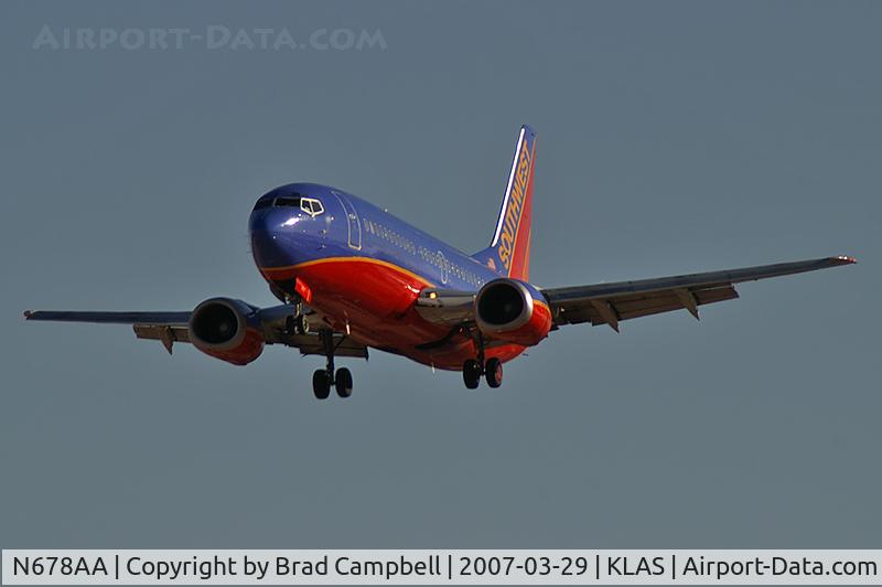 N678AA, 1986 Boeing 737-3A4 C/N 23290, Southwest Airlines / 1986 Boeing 737-3A4