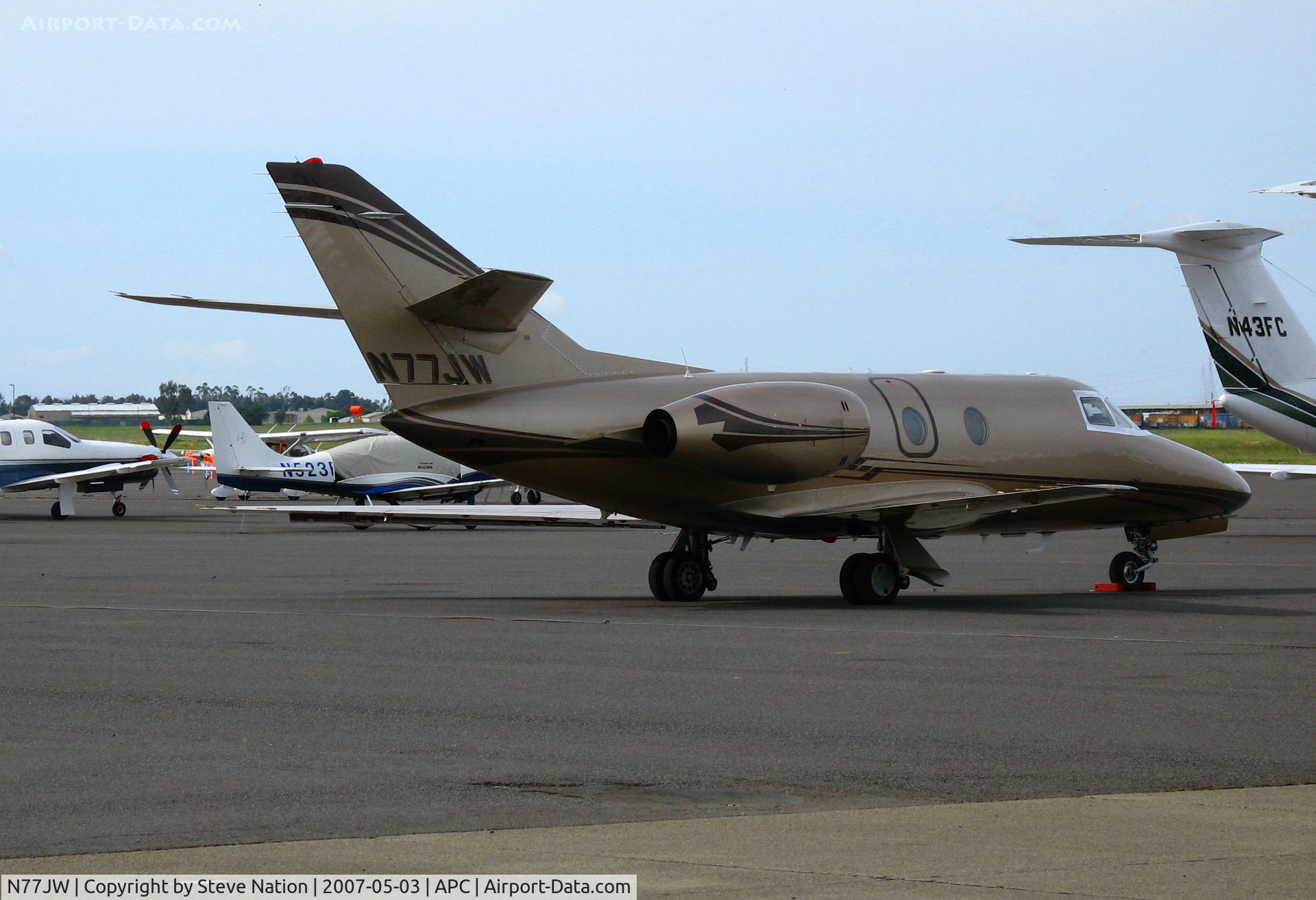 N77JW, 1974 Dassault Falcon 10 C/N 006, 1974 Dassauilt Falcon 10 visiting from Scottsdale, AZ @ Napa, CA